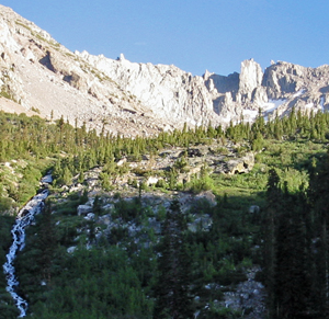 View up Onion Valley