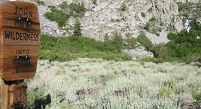 Upper falls at Big Pine Creek