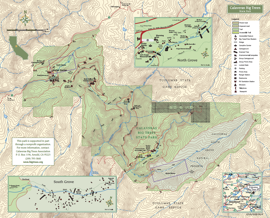 Calaveras map