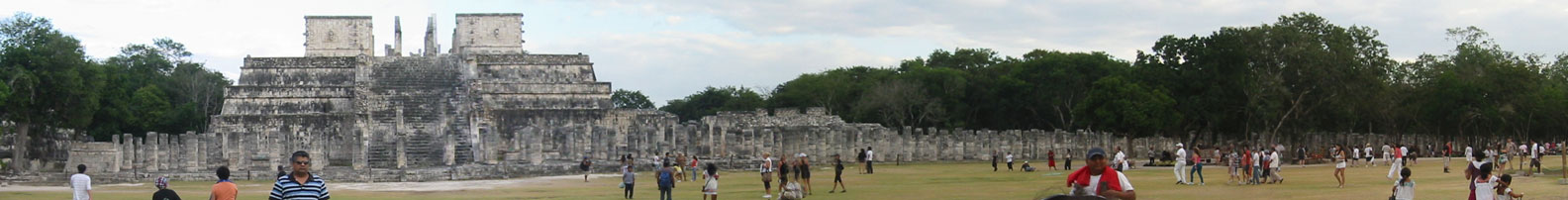 Toltec warrior temple panorama