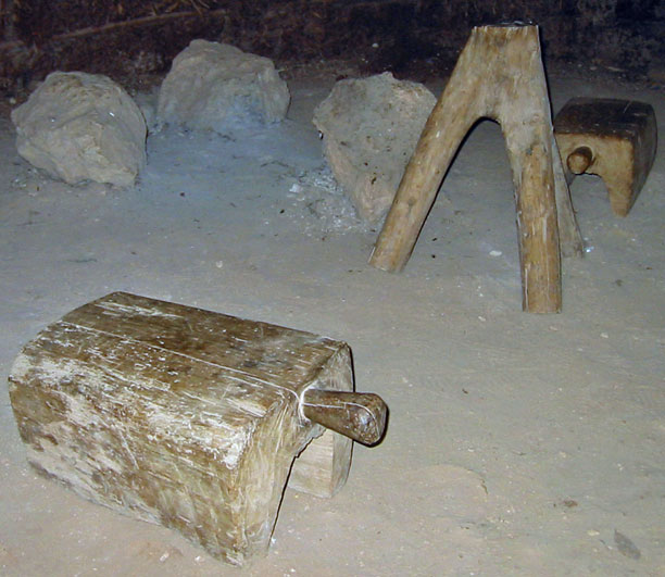 Mayan hut contents