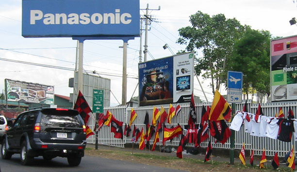 Shirts, banners and tickets for the regional soccer match finals