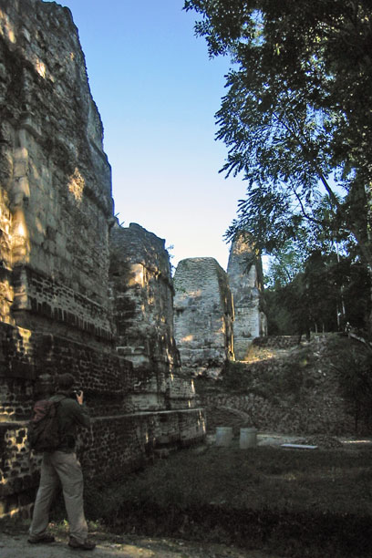 Back of temples being renovated
