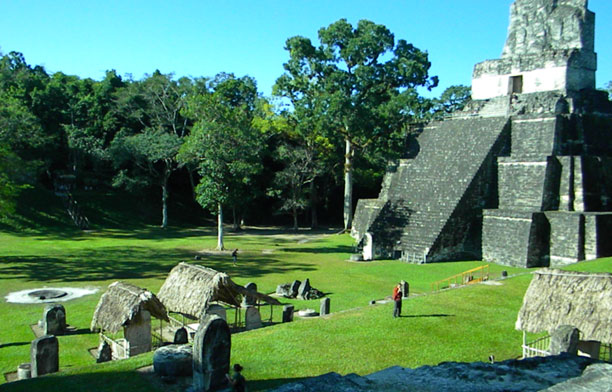 Main plaza east temple