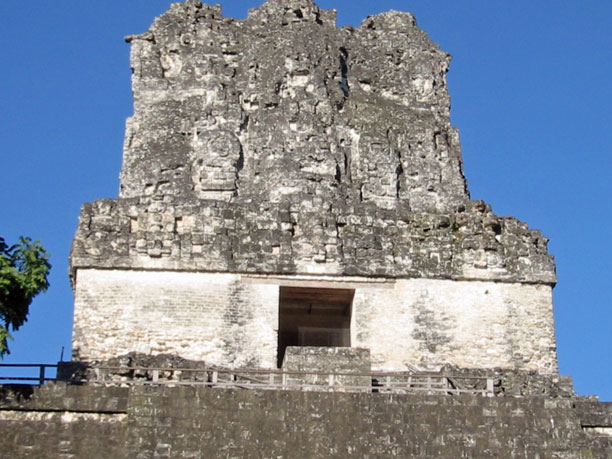 Top of east temple