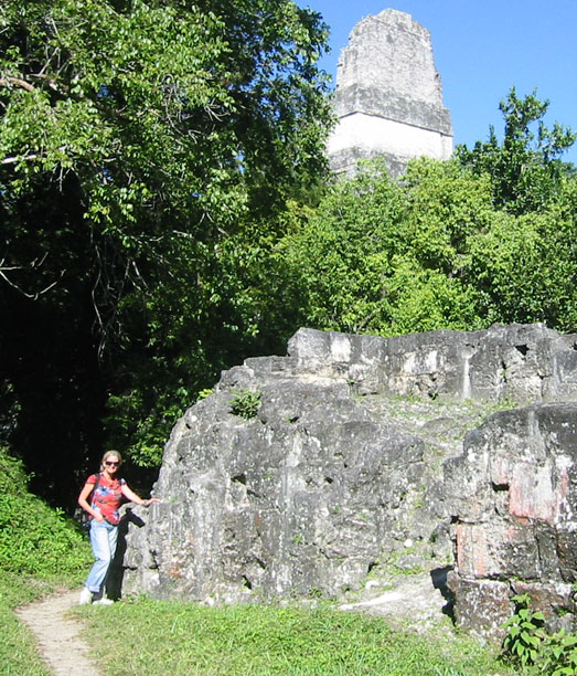 Mel at temple