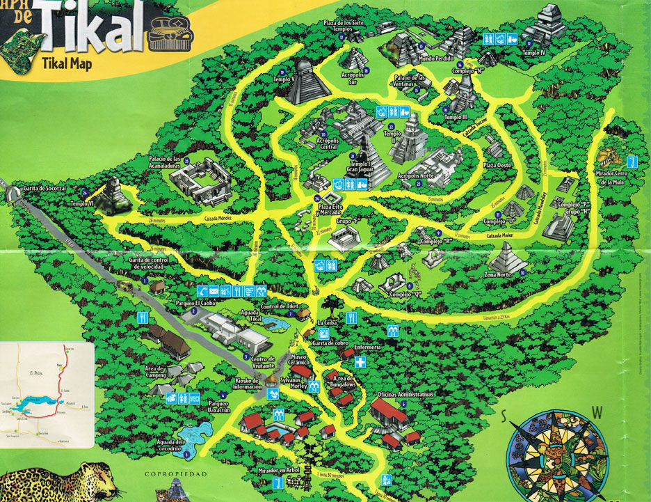 Tikal map