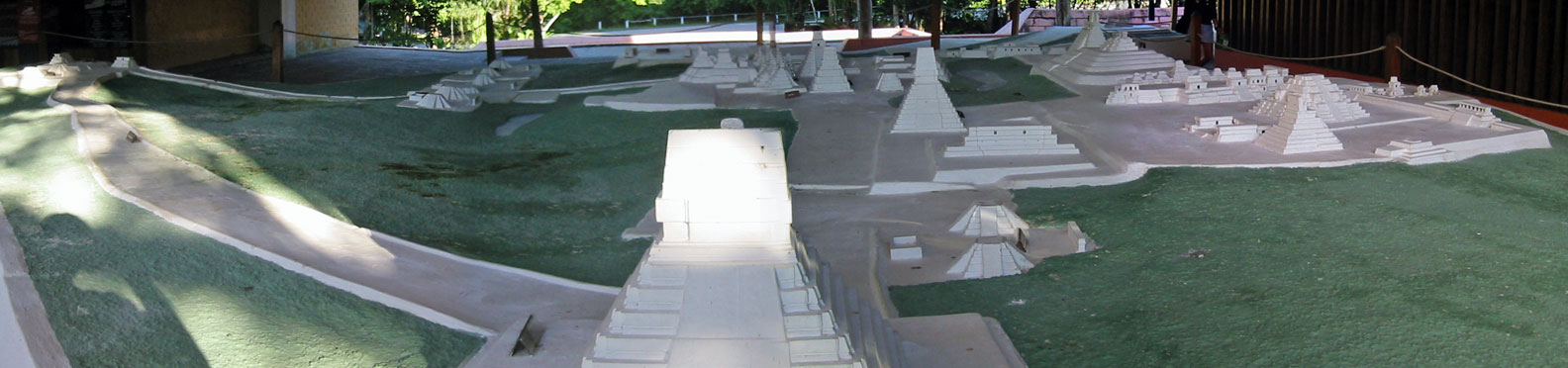 Tikal model west at top