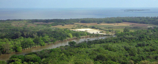 Belize airport approach