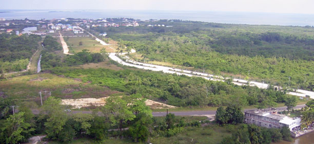 Belize airport approach