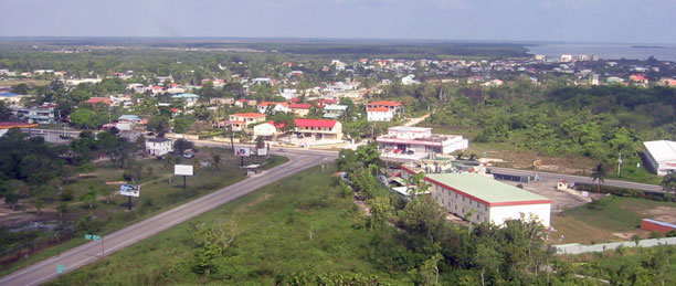 Belize airport approach