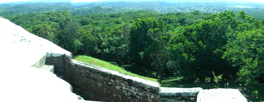 Panorama looking north to west from east ruin