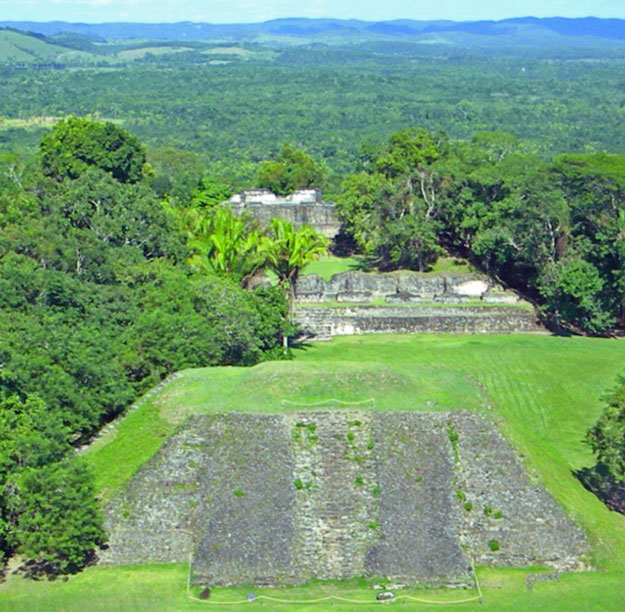 View west from east ruin