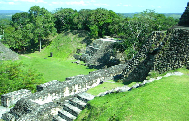 Courtyard between ruins