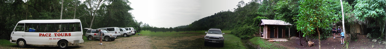 Parking/changing/bathroom area panorama
