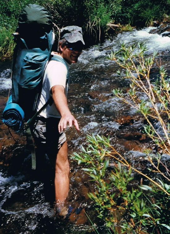 Bill crossing the Kern River