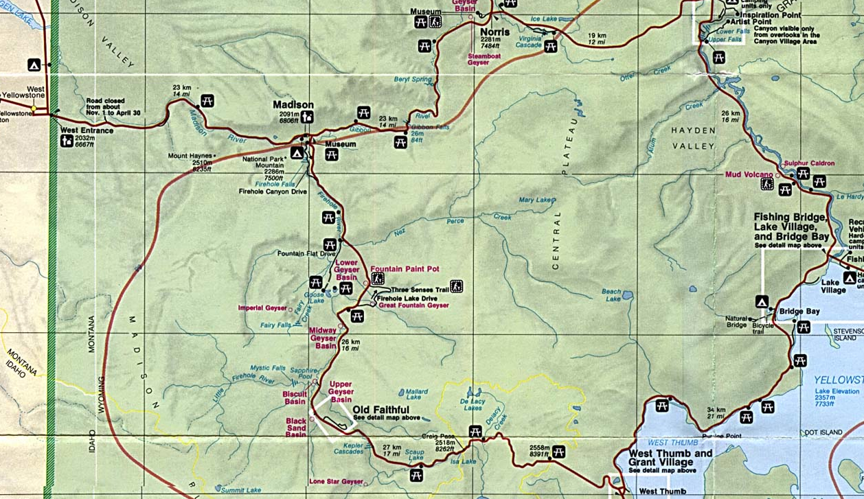 Map of lower end of south loop