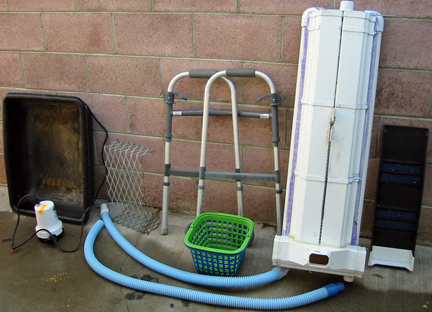Component drying along fence